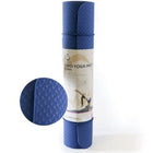 PurEarth Ekko Yoga Mat - 6mm - Navy-PurEarth Yoga Mat 6mm Thermo Plastic, Elastomer and Rubber (TPE) Technology (Navy Blue)