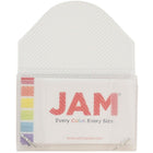 JAM Paper Plastic Business Card Case, Clear Grid, 5 Pack (2500 001g)-Dimensions: 2 1/4"(H) x 3-1/2"(W) x 1/4"(D)
