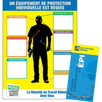 PPE-ID TM Chart & Label Booklet, Un equipement de prtection individuelle est requis, SED564-Language - English