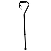 BIOS Living Adjustable Cane with Offset Handle, 31" to 39", Black (56015)-Adjustable Cane with Offset Handle