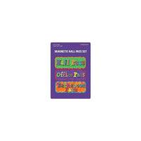 Dowling Magnets Magnetic Hall Pass Set, 6 Pack (DO-735204)-Passes have a chunky foam core and are double-sided magnetic to store on the white board, filing cabinet or any other magnetic receptive surface until called into action