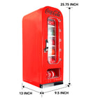 Koolatron Coke Vending Fridge 18L (CVF18)-Classic, nostalgic Coca-Cola graphics and design