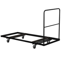 Flash Furniture Black Folding Table Dolly for 30"W x 72"D Rectangular Folding Tables-Folding Table Dolly