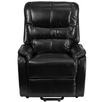 Flash Furniture HERCULES Series Black Leather Remote Powered Lift Recliner-Contemporary Style