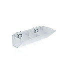 Azar Displays 4 Compartment Pegboard/Slat Wall Tray, 2 Pack (223011)-Pegboard and slat wall displays or on your current display system