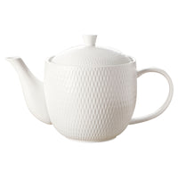 Maxwell & Williams Diamonds Teapot - White-Dinnerware