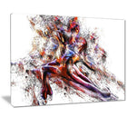 Designart Figure Skating Couple Canvas Art Print, (PT2545-32-16)-Print