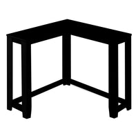 Monarch Specialties 3657 Corner Console Accent Table - Black-Entry table with a unique corner design in a sleek black finish
