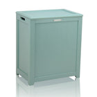 Oceanstar Storage Laundry Hamper, Turquoise (RH5513C)-Hinged lid that stays open so you do not need to hold onto the top