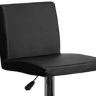 Flash Furniture – Tabouret de bar contemporain et ajustable en vinyle noir et à pied chromé (CH92066BK)-Mousse ignifuge CA117