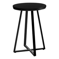 Monarch Specialties 2175 Accent Table - 22"H/Black/Black Metal-Bring a modern tone to your living room, office space, family room or den with this stylish black / black metal round top end table