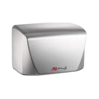ASI Turbo Dri Junior High Speed Hand Dryer with 15 Second Dry Time, 110 -120V, White Porcelain-Dryer for high usage with limited wall space