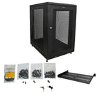 StarTech Server Rack Cabinet, 31" Deep Enclosure, 18U-Front and side mounting holes to accommodate different types of equipment