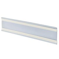 Azar Displays 3" x 11" Plastic Adhesive-Back C-Channel Nameplates, Clear, 10 Pack (199612)-Great for offices, schools, business and much more