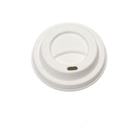 Eco Packaging Lid for 8oz Fibre Hot Cup - 1000 Pack-Matches 8 ounce hot cups