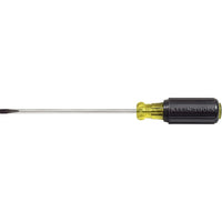 Klein Tools Klein Cushion-Grip Screwdrivers-Round Shank, Slot Cabinet Tip - 4 Pack-Handle Type Cushion Grip