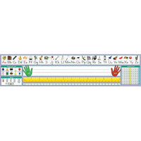 North Star Teacher Resources Pre School - 2 Grade Desk Plate, Traditional Manuscript, 72 Pack-Traditional manuscript