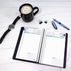 Blueline 2023 Daily Planner - Burgundy - 8"H x 5"W - Bilingual-FSC Certified