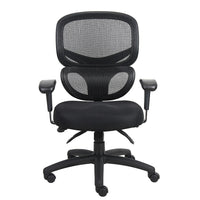 Nicer Furniture Multi-Function Ergonomic Mesh Desk Chair -Modern ergonomic mesh back office chair, designed to provide exceptional back support and to prevent body heat and moisture build up.