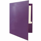 JAM Paper Glossy Two Pocket Presentation Folders, Purple, 100 Pack (385GPUB)-Finish: glossy