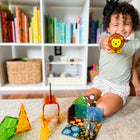 MAGNA-TILES Safari Animals 25-Piece Magnetic Construction Set-Developmental:  Certified STEAM toy, per Dr. Gummer’s Good Play Guide™, in partnership with The Toy Association™, for aiding in the development of fine motor skills, cognitive skills, language skills, social skills, teamwork and creativity