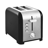 Kenmore 2-Slice Toaster - Black and Silver Stainless Steel-1.5 in (3.8 cm) extra-wide slots