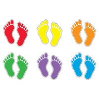 Trend Enterprises Classic Accents Footprints, 108 Pack (T-10929)-Size: 5 1/2"(L)