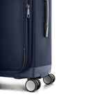 Bugatti Nashville 21.5" Hybrid Hardside/Softside Spinner Carry-on Luggage - Navy-Precise control and smooth, quiet rolling