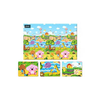 Baby Care Playmat, Pingko & Friends-Baby Care Play mats are 72.8" x 49.2" and 0.4" thick