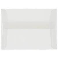 JAM Paper A7 Invitation Envelopes, 5.25 x 7.25, Clear Translucent Vellum, 250 Pack (2851295H)-Clear translucent envelope