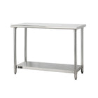 TRINITY Table de préparation EcoStorage en acier inoxydable, homologuée NSF (TLS-0201)-Homologation NSF