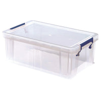 Boîte de rangement en plastique Bankers Box 10L-Construites pour durer, ces boîtes de rangement robustes en plastique sont fabriquées en polypropylène résistant aux chocs et sont entièrement recyclables