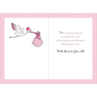 Rosedale 5-1/2" x 8" Daughter Baby Greeting Cards And Envelopes, 12 Pack (15205)-Card shop quality greeting cards