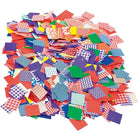 Roylco 3/4" Petit Pattern Mosaics,, 4000 Pack (R-15649)-Make beautiful patterns and designs with a wide range of contemporary patterns on one side of cardboard mosaics and a solid colour on the reverse