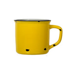 CTG Brands Ceramic Enamel Look Mug Set, Yellow, 4 Pack-Volume: able to hold up to 15.2 oz. (450ml)