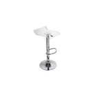 Plata Import, Algarin Adjustable Stool, Clear (ST-8030)-Bar or Dining Stool