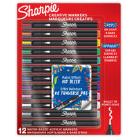 Sharpie Creative Markers - Bullet Tip - Assorted Colours - 12 Pack-Bullet Tip