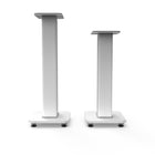 Kanto SX26W 22" Tall Fillable Speaker Stands with Isolation Feet - White-Adjustable feet and included bubble level ensure your stands are perfectly level