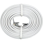GE 50' Line Cord, White-Connects telecom device to a wall jack