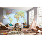 Komar World Map Mural, Multicolor-Paste not included