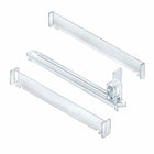 Azar Displays Ten Spring-Loaded Acrylic Track Kit (225910)-Made from acrylic