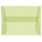 JAM Paper A10 Invitation Envelopes, 6 x 9.5, Leaf Green Translucent Vellum, 100 Pack (PACV853g)-Leaf green