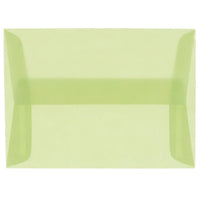 JAM Paper A10 Invitation Envelopes, 6 x 9.5, Leaf Green Translucent Vellum, 100 Pack (PACV853g)-Leaf green