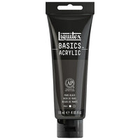 Liquitex Basics Acrylic Paint 1046276, Mars Black, 118 mL Tube-Formulated with fine art pigments artist can depend on.