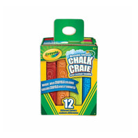 Crayola Washable Sidewalk Chalk - 12 Pack-Includes 12 washable sidewalk chalk sticks