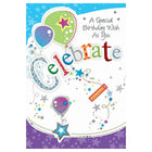 Rosedale 5-1/2" x 8" A Special Birthday Wish As You Celebrate Greeting Cards And Envelopes, 12 Pack (15712)-Printed on premium uncoated card stock