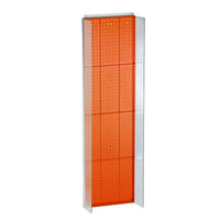 Azar Displays Pegboard Powerwing Display, 60" x 16.75", Orange (700356-ORG)-Orange plastic