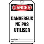 Étiquettes de sécurité Danger; Dangereux ne pas utiliser, SAU838, 25/paquet-Langue : français