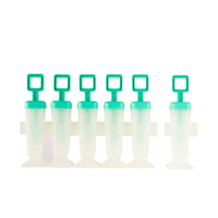 Cuisipro Snap-Fit Square Pop Mold - Turquoise - 6 Pack- Snap-Fit Pop Molds easily snap together