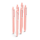 Poppin Retractable Gel Lux Pens - 0.7mm - Blush - 6 Pack-Luxe gel ink is a game changer